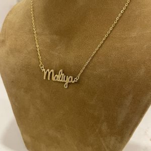 Pacifico Font Name Necklace