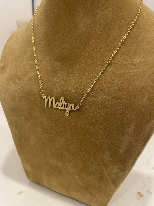 Pacifico Font Name Necklace