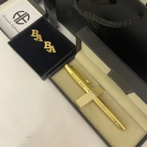 Name Initials Cufflinks and Fountain Pen