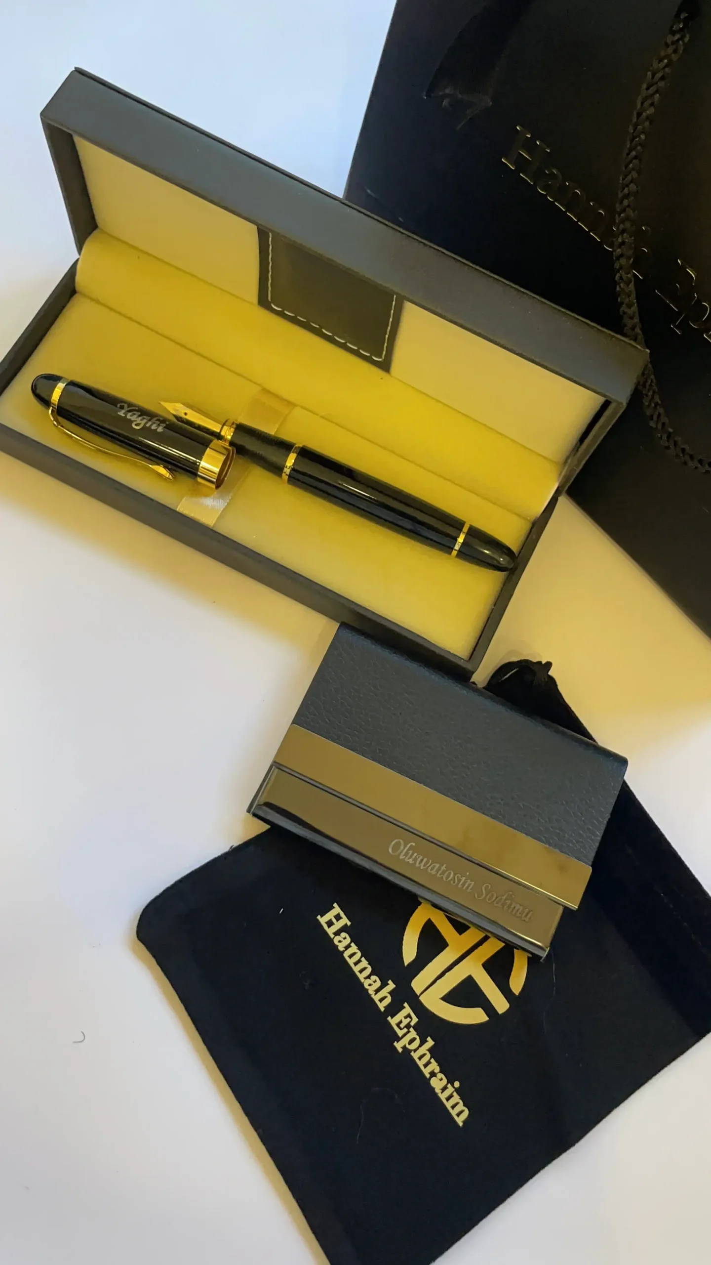 Fountain Pen and Black Card holder